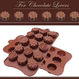 ウエーブバーシリコンワックスメルトチョコレートモールドダイヤモンド - Product Image 3