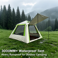 Tente instantanée gonflable pour 2-3 personnes, imperméable et coupe-vent, idéale pour la randonnée en famille, la plage ou le camping.