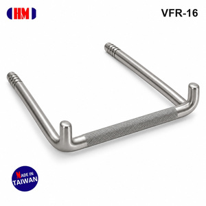 Via-Ferrata-Stufe U-förmig, 316 Edelstahl, 16 mm Stange, Einpressfüße, rutschfeste Trittfläche, nach Zeichnung gefertigt, OEM Taiwan - Product Image 1