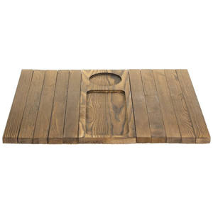 Posavasos Flexible de Madera Marrón Oscuro para Sofá, con Ranuras para Control Remoto de TV y Bebidas, Bandeja para Reposabrazos de Sofá - Product Image 4