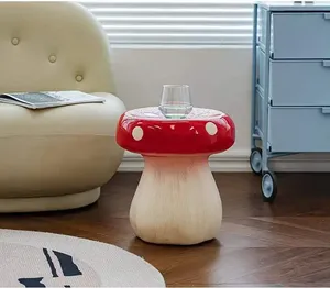 2024 Nouveauté Créative : Tabouret Champignon en Fibre de Verre pour Décoration de Magasin, Centre Commercial, Ornements et Accessoires Artistiques de Photographie - Product Image 4