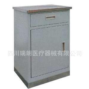 โต๊ะข้างเตียงสแตนเลส RG-004T766 ตู้เก็บของโรงพยาบาลสำหรับผู้ใหญ่และผู้สูงอายุ - Product Image 2