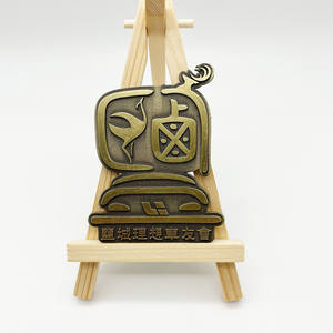 골동품 황동 명판 사용자 정의 새겨진 로고 태그 표시 가구 공장 맞춤 브랜드 명판 양각 아연 합금 금속 핀 - Product Image 2