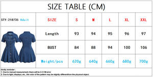 218735 Abiti Estivi in Denim Personalizzati per Donne, Classico <span class=keywords><strong>Vestito</strong></span> Corto in <span class=keywords><strong>Jeans</strong></span> con Bottoni, Maniche Corte e Colletto Rovesciato - Product Image 4