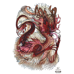 Tatuajes Temporales <span class=keywords><strong>de</strong></span> Papel Indio para <span class=keywords><strong>Espalda</strong></span> Completa, Alas, Dios Erlang, Geisha, Corona, Resistentes al Agua, Tamaño Grande para Hombres y Mujeres - Product Image 3