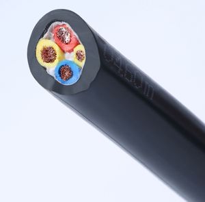 Cable Sumergible JHS Especial para Bombas Sumergibles, Cable Submarino Impermeable de 2/3/4/5 Núcleos, 1/1.5/2.5/4 mm², Revestimiento de Goma, Cable de Cobre Trenzado - Product Image 1