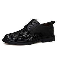 Chaussures d'été pour hommes à lacets, baskets respirantes en maille, légères, avec semelle extérieure en caoutchouc évidée, ventilées, résistantes à l'usure, solides