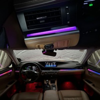 Éclairage intérieur et d'ambiance pour Lexus ES 2013-2017, éclairage d'ambiance pour voiture Lexus ES, 6 en 1, éclairage d'ambiance RGB pour voiture, commande par application