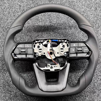 Volant en cuir et fibre de carbone pour Toyota Hilux Fortuner Land Cruiser GR Toyota Previa Prado LC79 LC70 LC76 FJ200