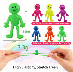 ของเล่นบีบยืดหยุ่น TPR รูปหน้าคน ของเล่นบีบคลายเครียด สำหรับเด็กและผู้ใหญ่ - Product Image 2