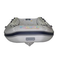 Bateau gonflable Kaboats gris clair pour la famille, bateau à rames gonflable, kayak, bateau de pêche en rivière, bateau gonflable en PVC Hypalon avec moteur