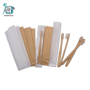 Natural Bamboo Toothbrush <b>Soft</b> Nylon Bristles Hotel Use Manual Toothbrushes Packaged In Cardboard <b>Box</b> - Product Image 5