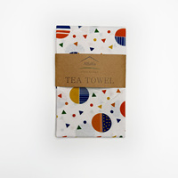 Serviette de cuisine multifonctionnelle en coton gaufré 100 % écologique et durable, motif floral, hypoallergénique, absorbante, pour usage domestique