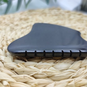 Gua Sha פנים כלים שחור ביאן אבן גירוד הודעה מסרק קצה Guasha כלים כיכר צורת ירקן gua sha יופי לעיסוי - Product Image 2