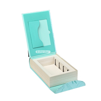 Boîte cadeau personnalisée en forme de livre, emballage artisanal pour sérum de soin de la peau avec insert en papier