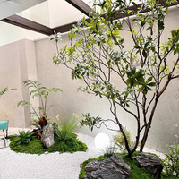 Arbres artificiels en forme de cheval ivre, plantes vertes, création de paysages, hôtel, club-house, salon de thé, arrangement floral paysager