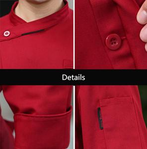 Uniforme de Chef de manga larga transpirable de alta calidad para Hotel restaurante ropa de trabajo cómoda que absorbe el sudor al por mayor - Product Image 4