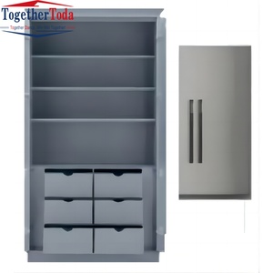 Solution de rangement durable au design moderne personnalisé, armoire de classement à double porte en métal ou en bois avec verre pour la maison, le bureau ou l'école - Product Image 4