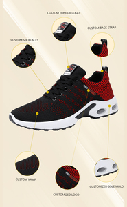 9308 <span class=keywords><strong>Zapatillas</strong></span> de <span class=keywords><strong>Tenis</strong></span> Casuales Originales para <span class=keywords><strong>Hombre</strong></span>, Calzado Deportivo Ligero Masculino de Malla Flyknit para Correr - Product Image 6