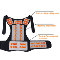 Orthèse de thérapie magnétique Tourmaline auto-chauffante produit taille épaule orthèse ceinture correcteur de Posture lombaire soutien du dos