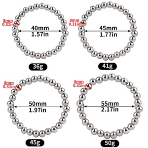 Anillo para Pene FRRK con Cadena de Perlas Metálicas para Bloquear el Esperma, Anillo para Retrasar la Eyaculación Masculina, Juguetes Sexuales para Hombres - Product Image 3