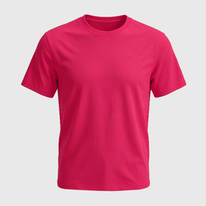 Camiseta de Algodón de Punto para Hombre, Cuello Redondo, Manga Corta, Color Rojo, Corte Regular, Estilo Casual - Product Image 3