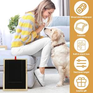 Jouet interactif pour chien, nouveau modèle 2025, en gros, planche à gratter en bois pliable avec clous - Product Image 4