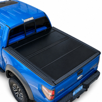 Accessoires de camionnette : Hayon pliant quadruple en alliage résistant aux intempéries à profil bas pour Dodge Ram 1500 2500 3500 2009-2014 et Ford F-150 F-250 avec benne de 6,5 pieds