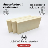Plaque PPS vierge Kuliwei, tige PPS, polyphénylène sulfide, pièces de formes spéciales usinées sur mesure par CNC