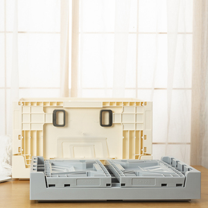 Heavy Duty Stackable Warehouse Removal Packing Nestable Foldable Outdoor Warehouse Moving Plastic Turnover Storage Box Crates