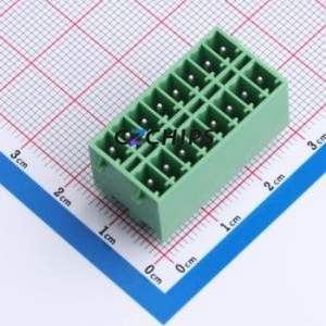 DB2EVHBG-3.5-2*8P-GN Plug-in Terminal Block Through hole,P=3.5mm Connector Board-to-Board / Socket Closed Snap Fixing 2x8P 3.5mm - Product Image 1