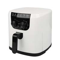Friteuse à air électrique Vasion 5L, contrôle numérique, protection contre la surchauffe, surface antiadhésive, forme carrée, plastique, utilisation domestique et extérieure, 5L