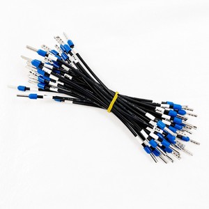 Maßgefertigte Einzeldraht-Kabelkonfektion mit Crimpanschlüssen, Ferrulen und Schrumpfschlauch für Elektrische Geräte - Product Image 6
