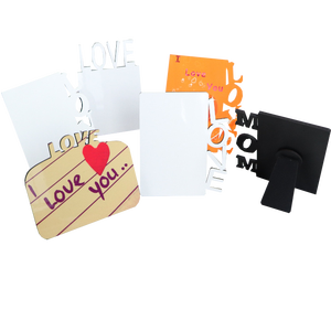 Venta al por mayor de fábrica Panel en blanco con caballete trasero Regalos creativos Sublimación Marcos DE FOTOS marco <span class=keywords><strong>phtot</strong></span> MDF - Product Image 4