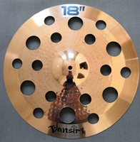 Cymbales Vansir B8 18 pouces en cuivre Ozone, diamètre 45 cm, 1 kg, Shandong, pour batterie - Performance professionnelle durable