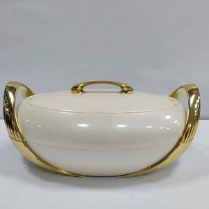 2.5/3.0/3.5L Kỹ thuật chế biến khác nhau hình elip thép không gỉ lẩu và soong nhiệt bảo quản thực phẩm nóng - Product Image 3