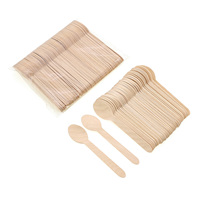 Cuillère en bois jetable naturelle de qualité supérieure, biodégradable, en bois de bouleau, pour la restauration, les restaurants de restauration rapide