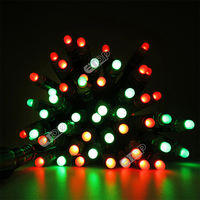 E-top 12MM DMX Light 12V 100CT WS2811 RGB Led Pixel Lights Impermeable WS2801 Cuerdas