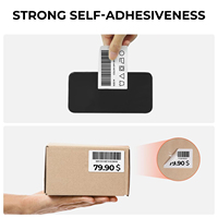 3x2 Label Kertas Perekat Diri Tahan Panas, Tahan Air, Ramah Lingkungan, Anti Minyak, Warna Putih, Gulungan 500 Lembar Stiker Kemasan