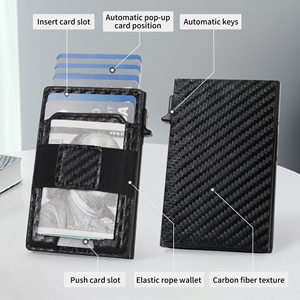 Portefeuille minimaliste intelligent en métal pour <span class=keywords><strong>homme</strong></span> avec MagSafe, blocage RFID, en aluminium, <span class=keywords><strong>porte</strong></span>-cartes pop-up, portefeuille fin, <span class=keywords><strong>porte</strong></span>-cartes pop-up - Product Image 2