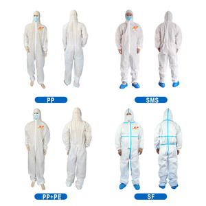 Baju Pelindung Tingkat D Anti-Kimia Tahan Air Bernapas Bersertifikat <span class=keywords><strong>CE</strong></span> untuk Penggunaan Karantina Kimia di Laboratorium - Product Image 2