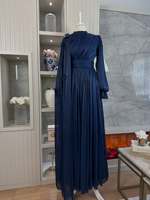 Robe maxi plissée élégante et modeste Mexizo, abaya pour femmes musulmanes, robe longue, mode islamique
