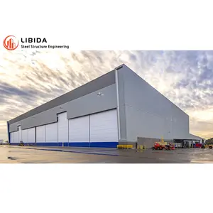 Large Span Hangar Aircraft Prefabricated Warehouse Workshop Industrial Factory Structural Construction Steel Structure Building