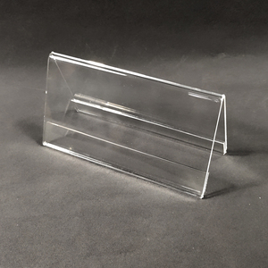 Tam Giác <span class=keywords><strong>V</strong></span> Shape Counter Top Rõ Ràng Acrylic Đăng Chủ Giấy Tag Chủ <span class=keywords><strong>V</strong></span>ới Double Side Hiển Thị Cho Kệ - Product Image 4