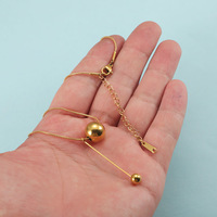 Colliers ronds en acier inoxydable en gros pour femmes, collier avec pendentif circulaire en acier doré