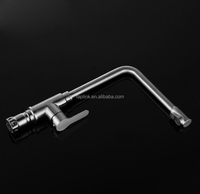 Robinet Mitigeur Chaud/Froid Monocommande à Fixation Murale en Nickel Brossé, Design Moderne, en Acier Inoxydable SS304, pour Salle de Bain et Douche - Vente Flash