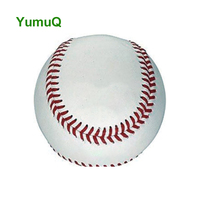 Balles de baseball professionnelles YumuQ 9 pouces, taille officielle, revêtement en cuir personnalisé de qualité supérieure, noyau en laine, pour l'entraînement