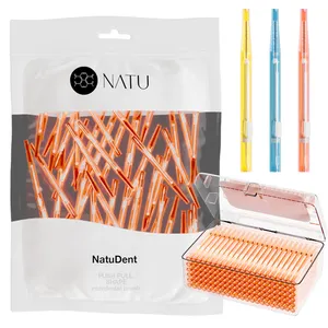 Natu Push-Pull Shape + I testine spazzolino interdentale orale spazzolino interdentale monouso personalizzato
