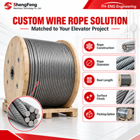 Câble de traction en acier haute résistance sur mesure pour ascenseur, idéal pour la remplacement des câbles de remplacement pour ascenseurs de passagers