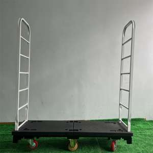 जापानी शैली छह पहिया स्टील रोल कंटेनर औद्योगिक फायरवुड भारी फर्नीचर चाल हाथ ट्रक प्लेटफॉर्म कार्ट ओएम अनुकूलन योग्य - Product Image 1